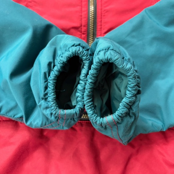 Vintage LL Bean 3M Thinsulate Anorak Jacket Colorblock 1/4 Zip WIndbreaker - Picture 10 of 16